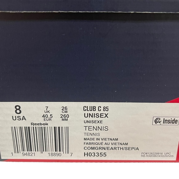 Reebok x Bodega Club C 85 forest leather sneaker  Size 8/8.5 - Picture 7 of 10